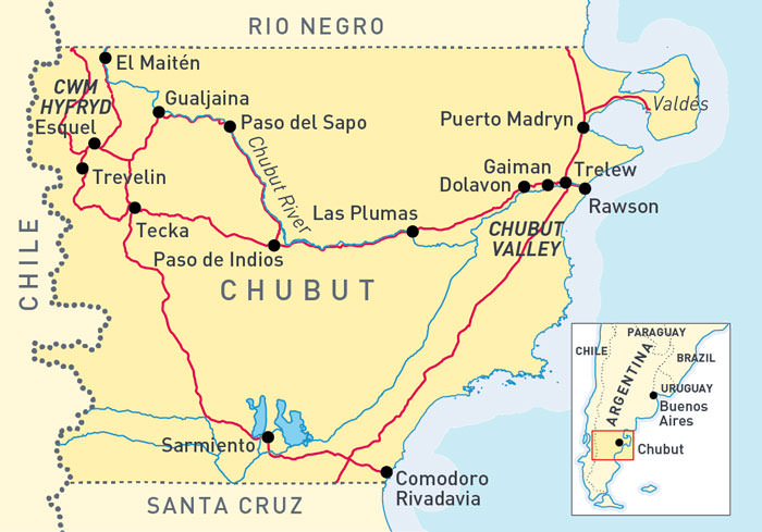 chubut map english