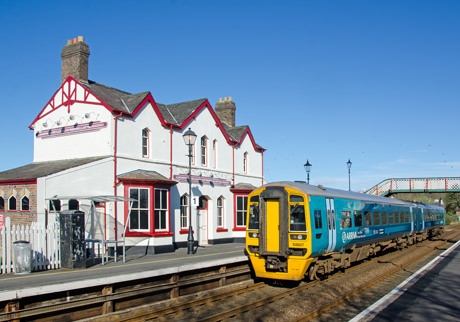 modern train Wales